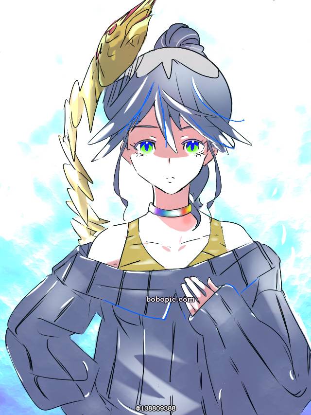 挑染, tank top, 露肩, 原创角色