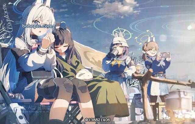 碧蓝档案, 月雪宫子, 霞沢美游, 空井咲, 风仓萌绘