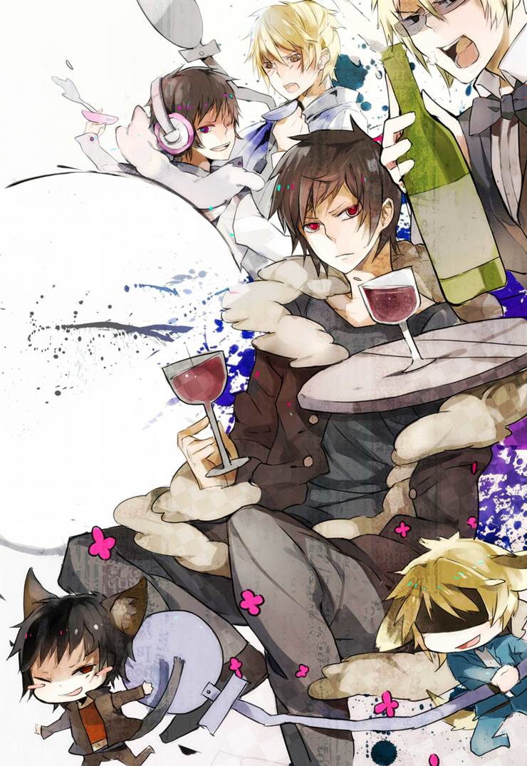 无头骑士异闻录, shizuo heiwajima, 折原临也, 24小时战争组, 迷幻临也, DRRR!! 500+ bookmarks