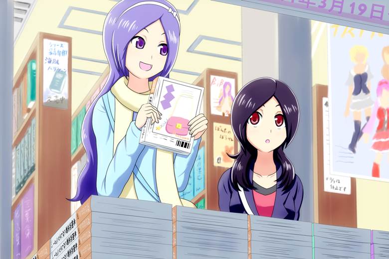 precure, Fresh Pretty Cure!, higashi setsuna, Aono Miki, bookshop