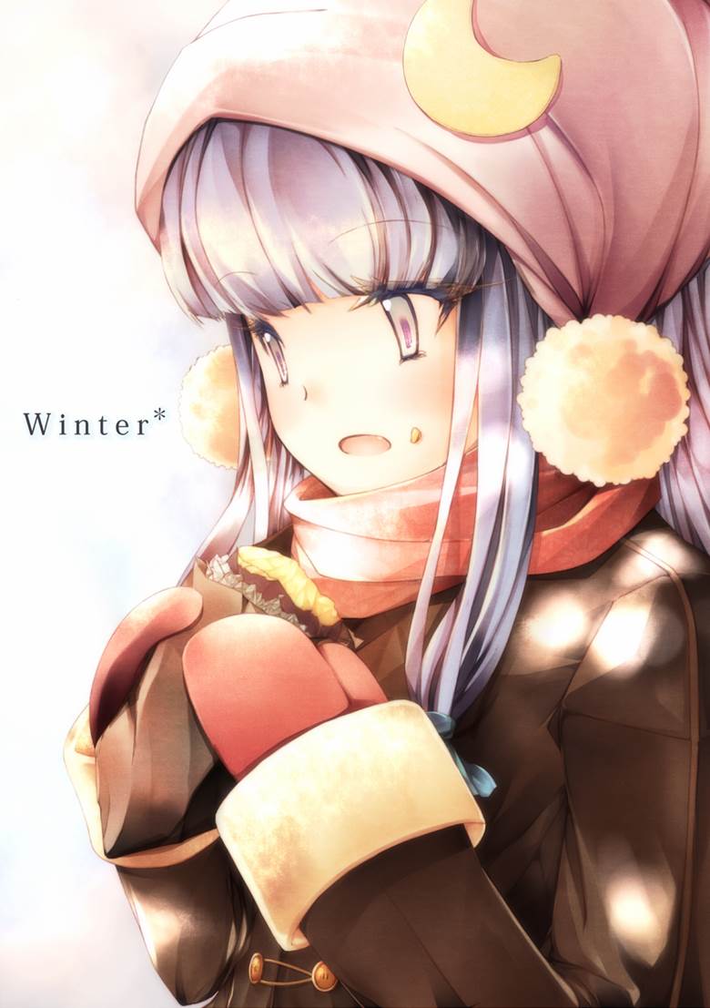 winter＊|千本茶的吃烤红薯插画图片