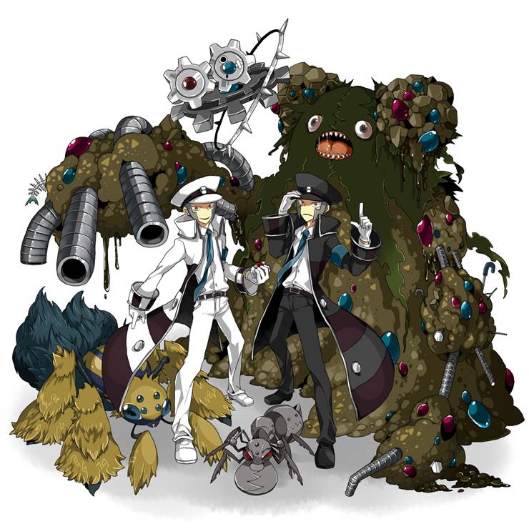 精灵宝可梦, subway master, 感觉赢不了, Galvantula, Garbodor, Klinklang, Durant, Pokémon 1000+ bookmarks