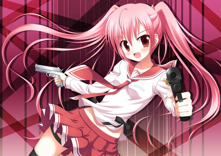 light novel, 双马尾, 绯弹的亚里亚, aria, 神崎·H·亚里亚, 野生的官方, so cute, 过膝袜