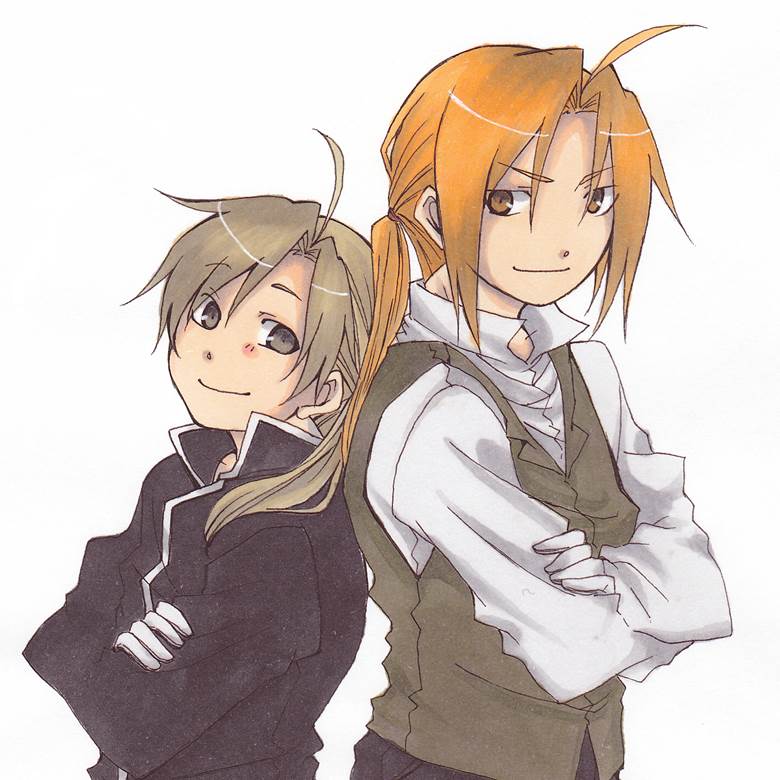 ドヤ颜兄弟はるの的钢之炼金术师插画图片