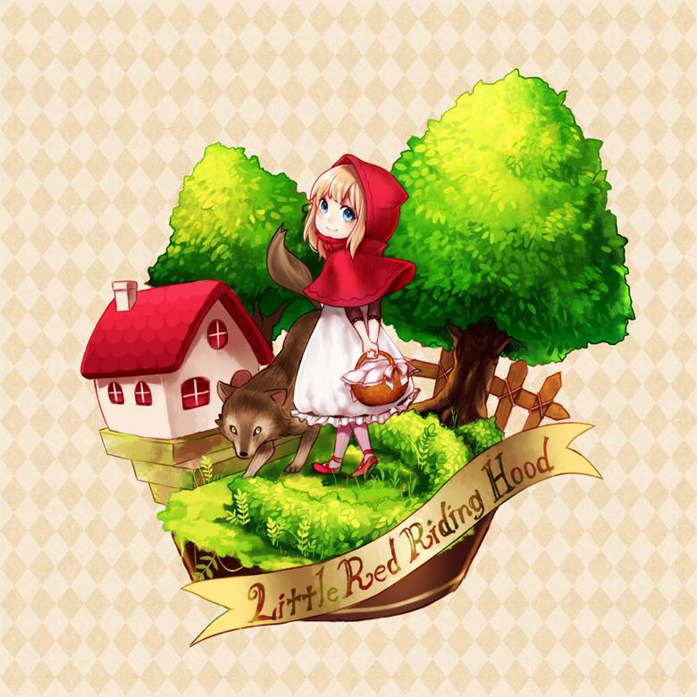 vignette, fairy tale, akazukin, beautiful, Original 500+ bookmarks