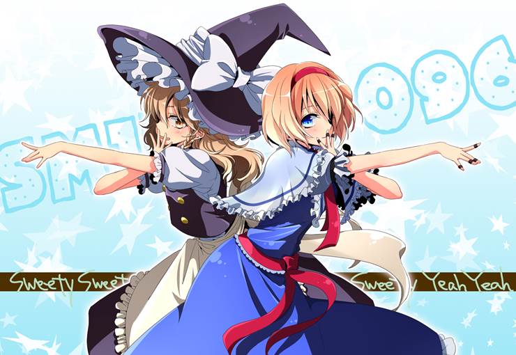 Touhou, alice, marisa, Touhou Project 1000+ bookmarks, alice margatroid