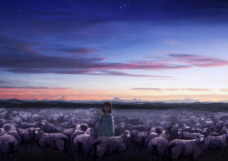 夜が明けるよ|tatsuya的黎明前的天空插画图片