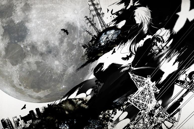 黑崎一护, lattice tower, moon, 品味优雅, 卧槽好帅, Bleach 100+ bookmarks