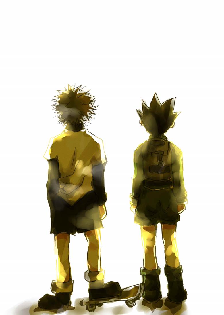 全职猎人, 奇犽, 小杰, 背影, Hunter x Hunter 100+ bookmarks