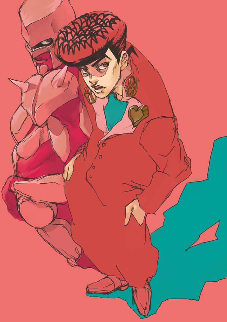 东方仗助けい的jojo的奇妙冒险插画图片