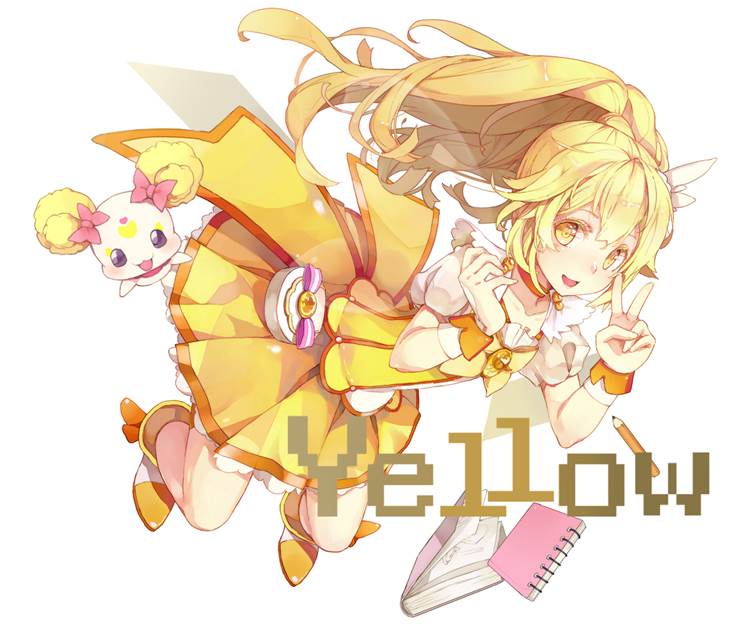 Yellow|插画师Evers伊的キュアピース插画图片