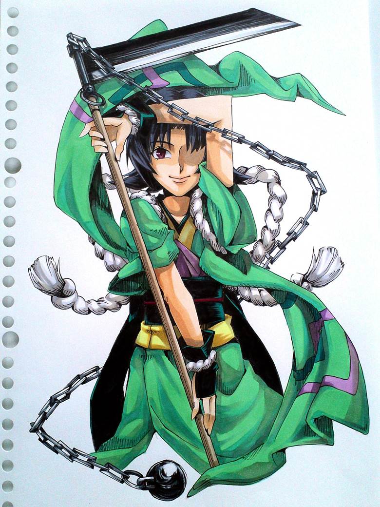 rurouni kenshin, copic马克笔, 手绘