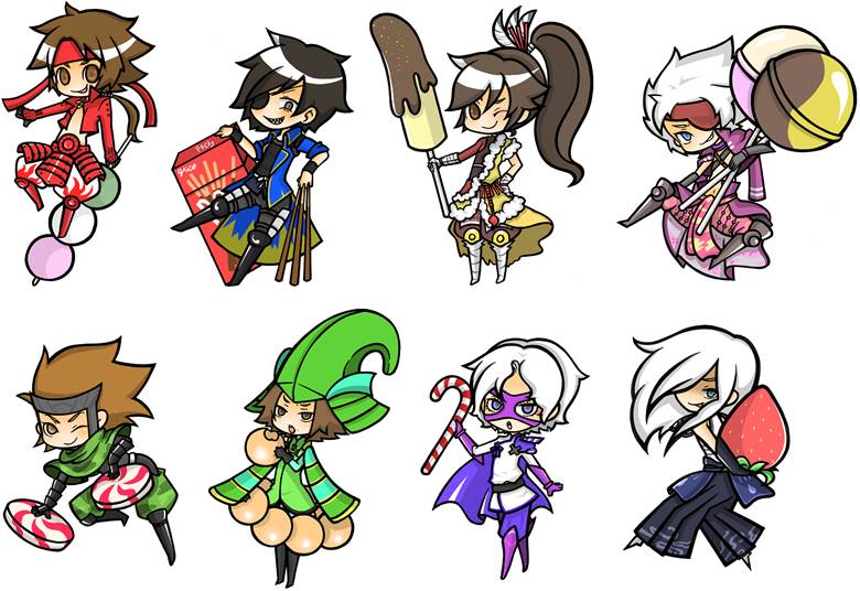 Sengoku Basara, Sasuke Sarutobi, maeda keiji, date masamune, Sanada Yukimura, takenaka hanbei, akechi mitsuhide, motonari mouri