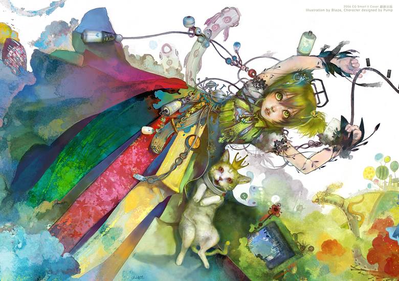 CG娘と猫王子の冒险|blazewu的气球pixiv插画图片