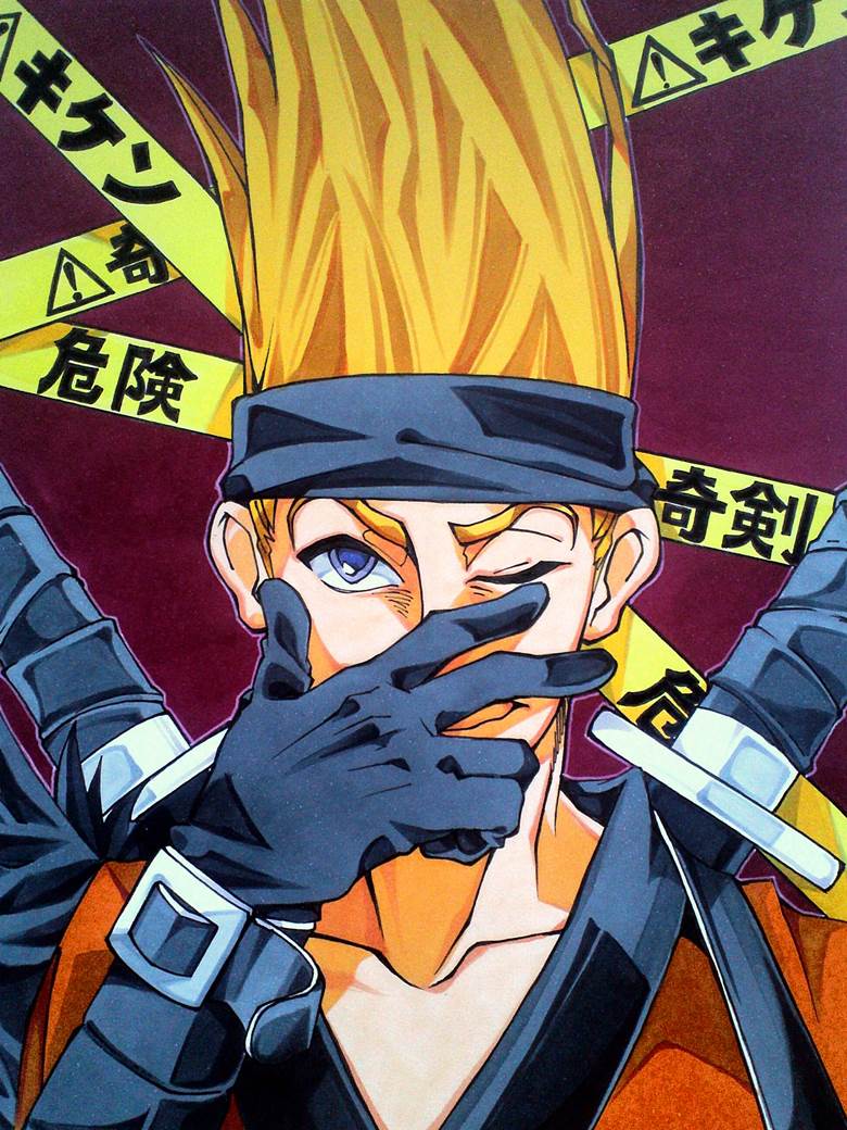 rurouni kenshin, 手绘, copic马克笔