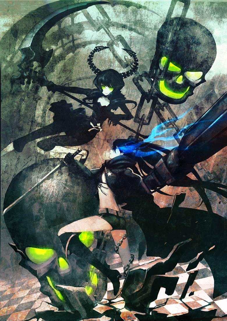 原创, 黑岩射手, dead master, 原作, Black★Rock Shooter, 卧槽好帅, 屁股, Black Rock Shooter (B★RS), black makes women look beautiful