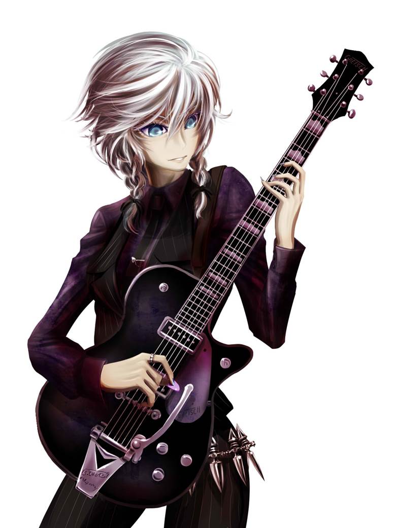 sakuya, 吉他, 东方, sakuya izayoi, 练习, 东方红魔乡, 东方Project, Touhou musical girls