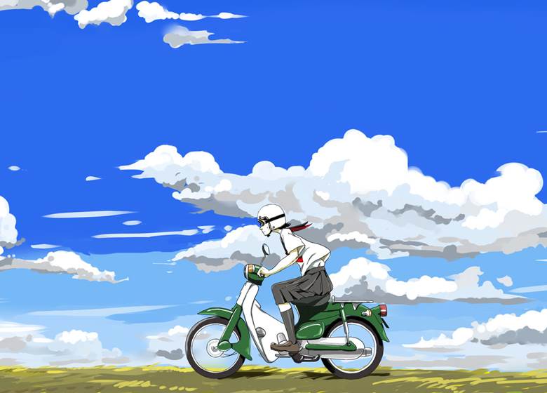 小萝卜女孩|插画师くろさだ的《本田小狼与我》插画图片