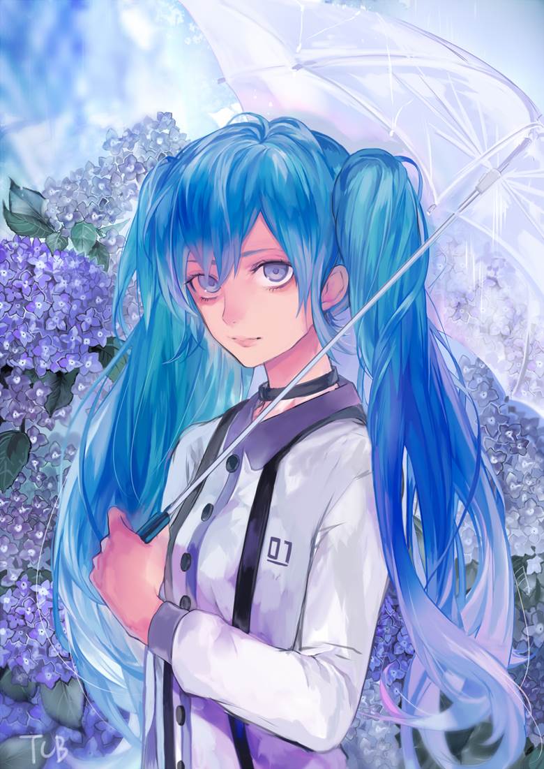 紫阳花 Tcb的初音未来pixiv插画图片 Bobopic