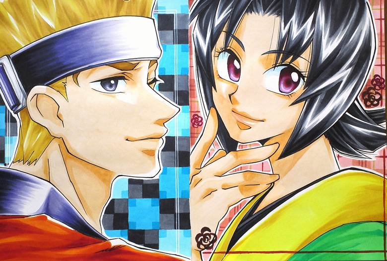 rurouni kenshin, copic马克笔, 手绘