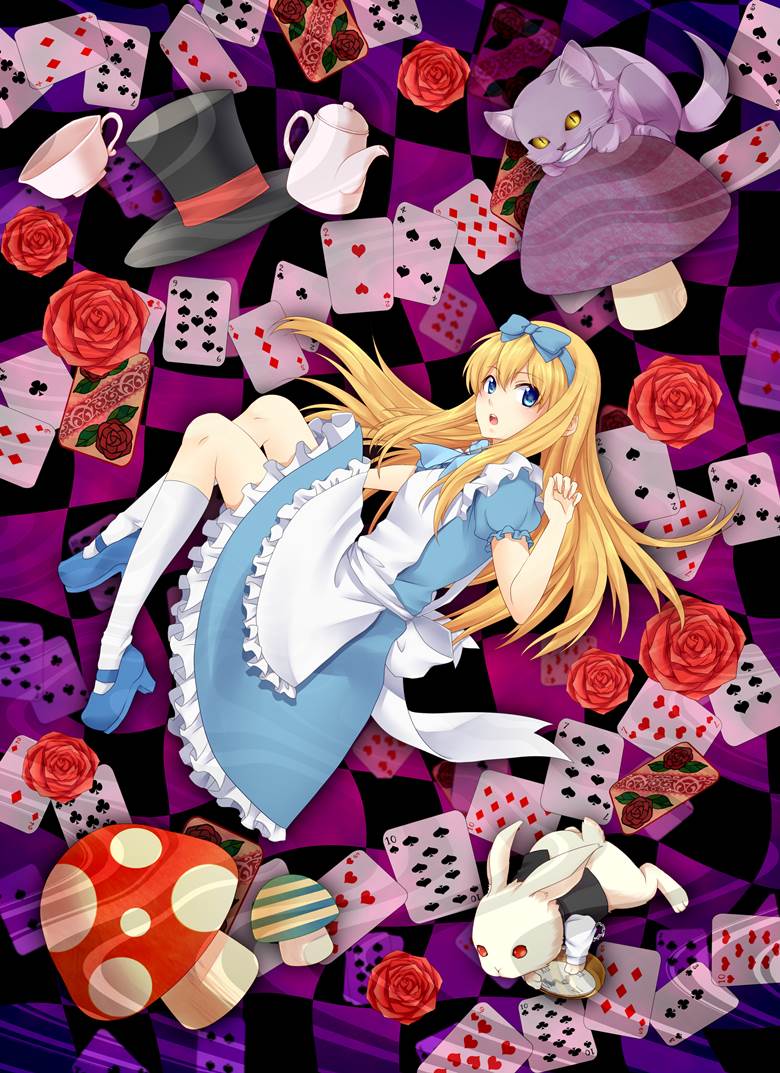 Alice in Wonderland|麻兎的爱丽丝梦游仙境插画图片
