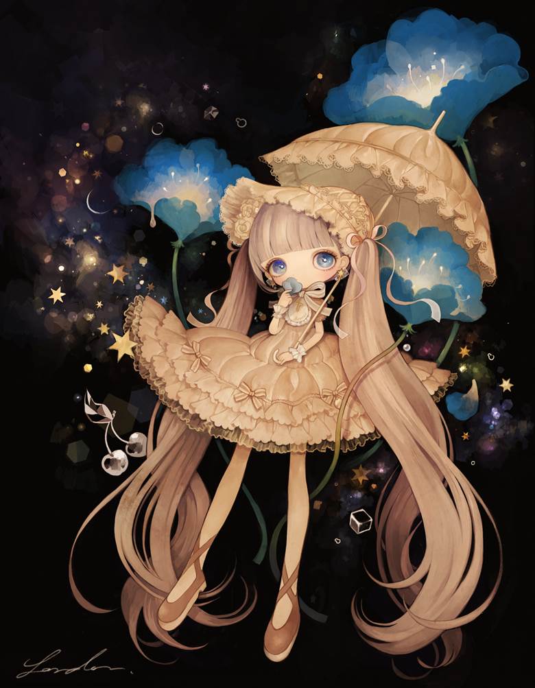 女孩子, 原创, universe, 漂亮, 美, 伞, 双马尾, lolita, 原创1000users加入书籤, 公主发型