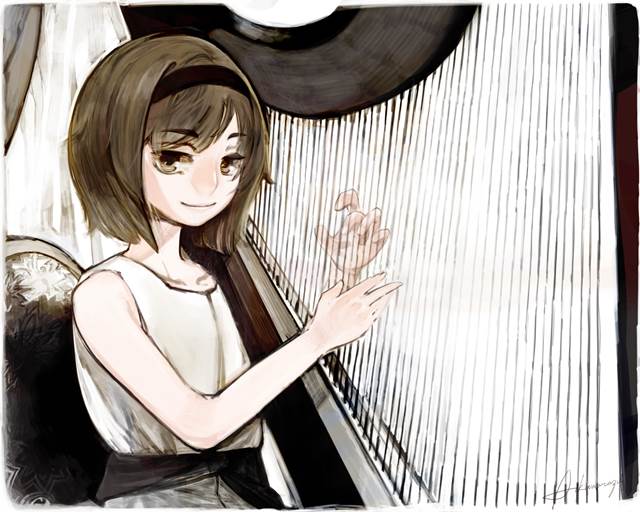 Gunslinger Girl, Henrietta, young girl, 军事, 乐器