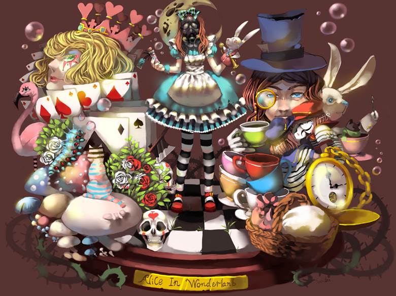 original works, original, 爱丽丝梦游仙境, 童话, 原创