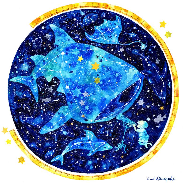 watercolor, 原创, 男孩子, amazing analog art, 太美了, star, wonderful, 原创1000users加入书籤, universe