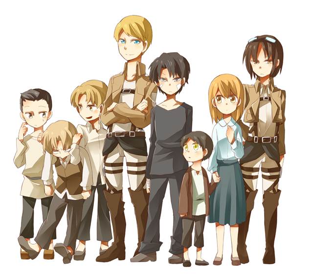 Attack On Titan, incredibly cute, this is lovely, Attack on Titan 1000+ bookmarks