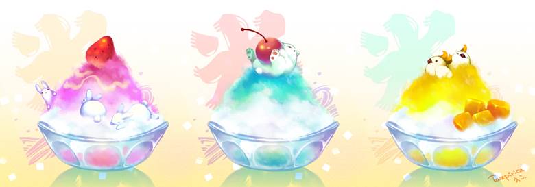 氷菓|えこ的夏天与沙冰插画图片