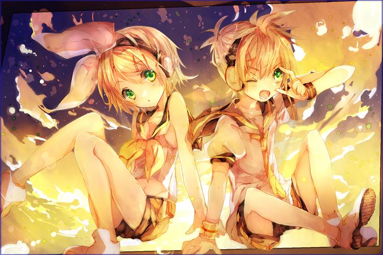 kagamine rin, Kagamine Len, this is lovely, beautiful, Vocaloid 1000+ bookmarks
