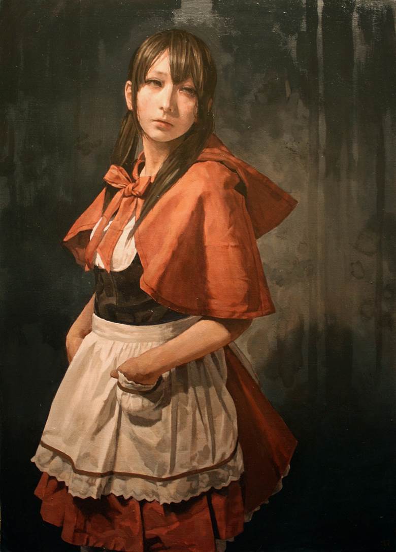 oil painting, 建议点击, 小红帽, 原创7500收藏
