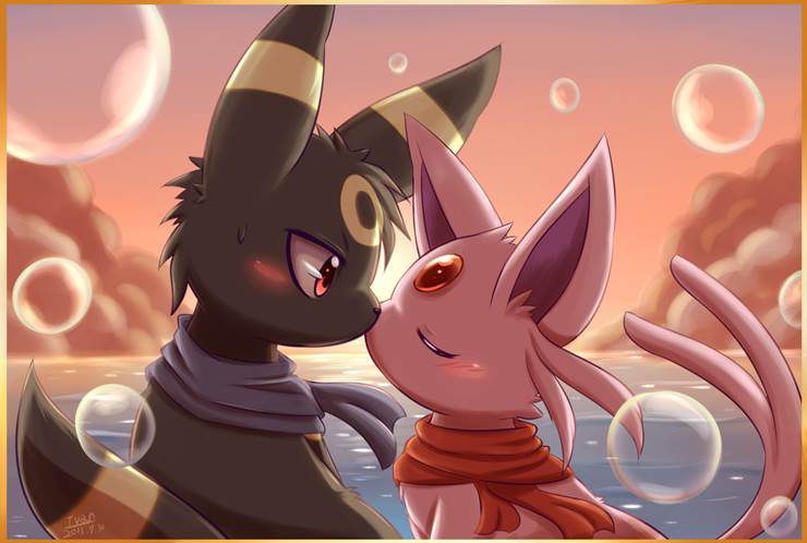 精灵宝可梦, 野兽, Pokémon Dungeon, 伊布家族, 月亮伊布, 太阳伊布, 同人志, Espeon/Umbreon, Pokémon 500+ bookmarks