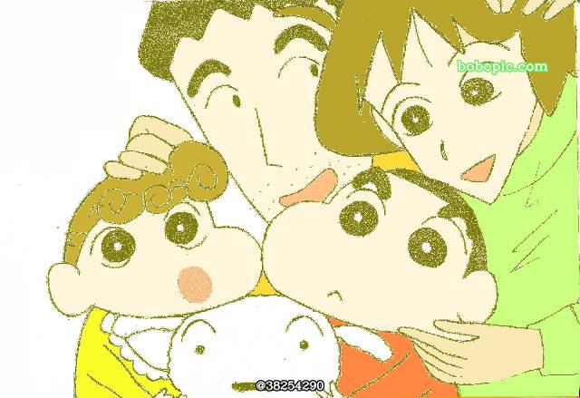 蜡笔小新,野原向日葵,野原广志,野原新之助,野原美冴图片