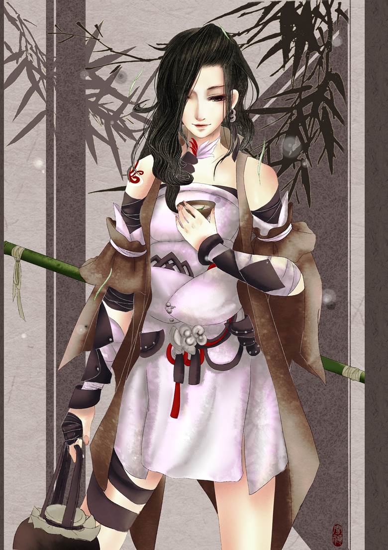original works, ancient, Chinese style, traditional Asian outfit, doujin, Jian Wang 3, older girl
