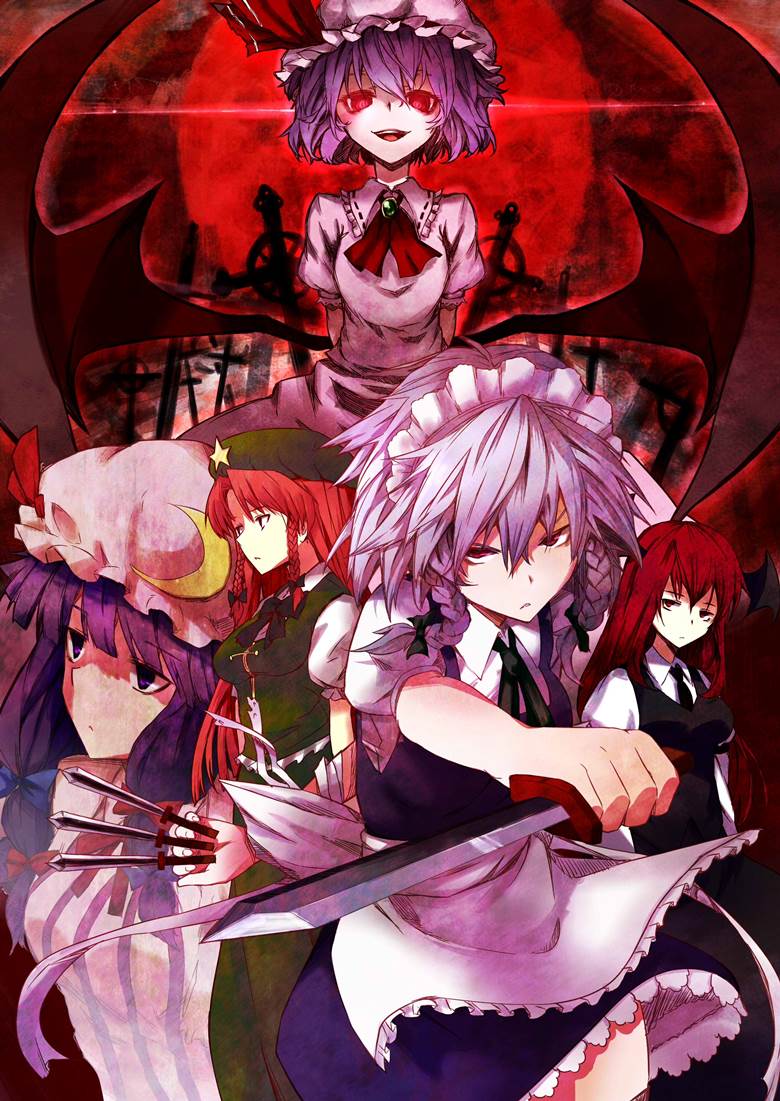 东方, 蕾米莉亚, sakuya izayoi, 帕秋莉, 红美铃, 小恶魔