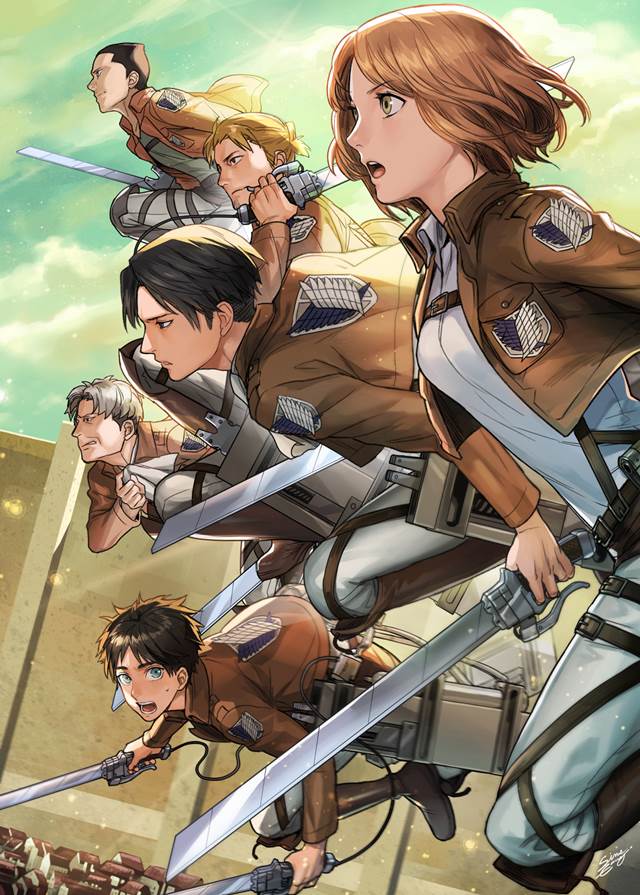 Attack on Titan (yaoi), 兵艾, 进击的巨人, 卧槽美哭, 卧槽好帅, 太美了, 进击的巨人20000收藏