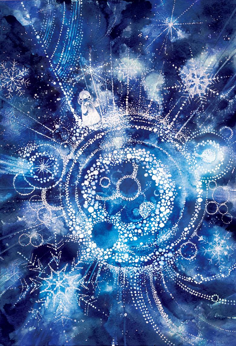 watercolor, 女孩子, winter, snow, star, 手绘, 漂亮, needs to be appreciated more, 太美了, 原创1000users加入书籤