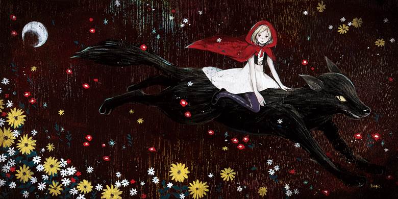 原创, young girl, 原创100收藏, 小红帽