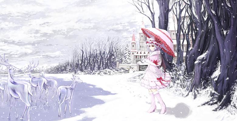 冬|Cloudy.R的下雪插画图片