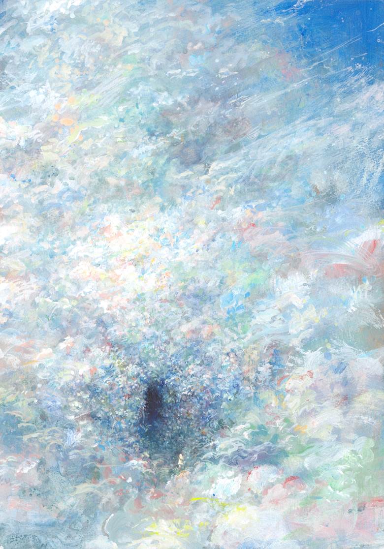 风景, forest, 云, 蓝天, young girl, 建议点击