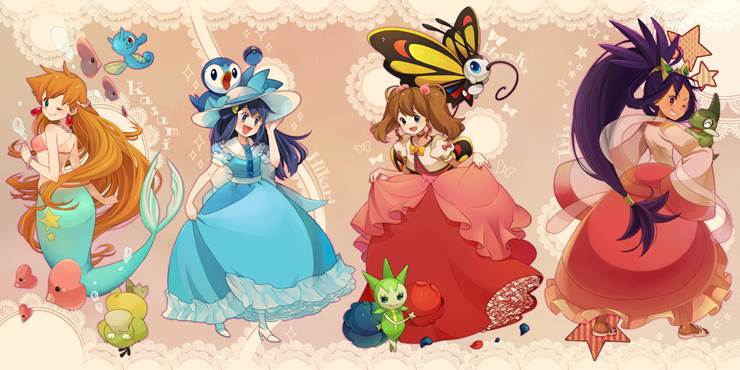 精灵宝可梦, 小霞, 小遥, 光, iris, May (Pokemon), Misty (Pokémon anime), Iris (Pokemon)