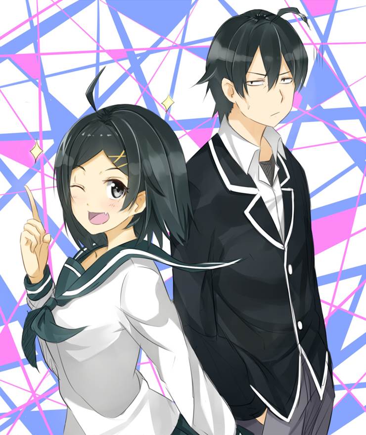 比企谷兄妹插画师一色的比企谷八幡插画图片 BoBoPic