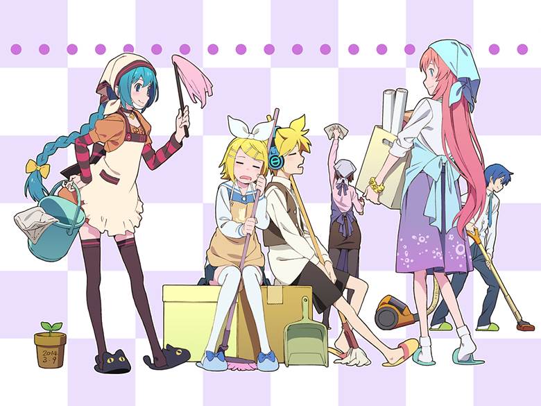 初音未来, C社6只, 巡音流歌, 有爱的投稿时间, VOCALOID 5000收藏