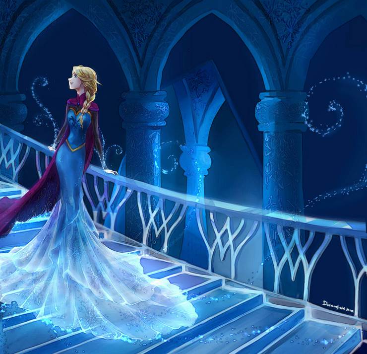 Frozen|插画师dreamfield的冰雪奇缘插画图片