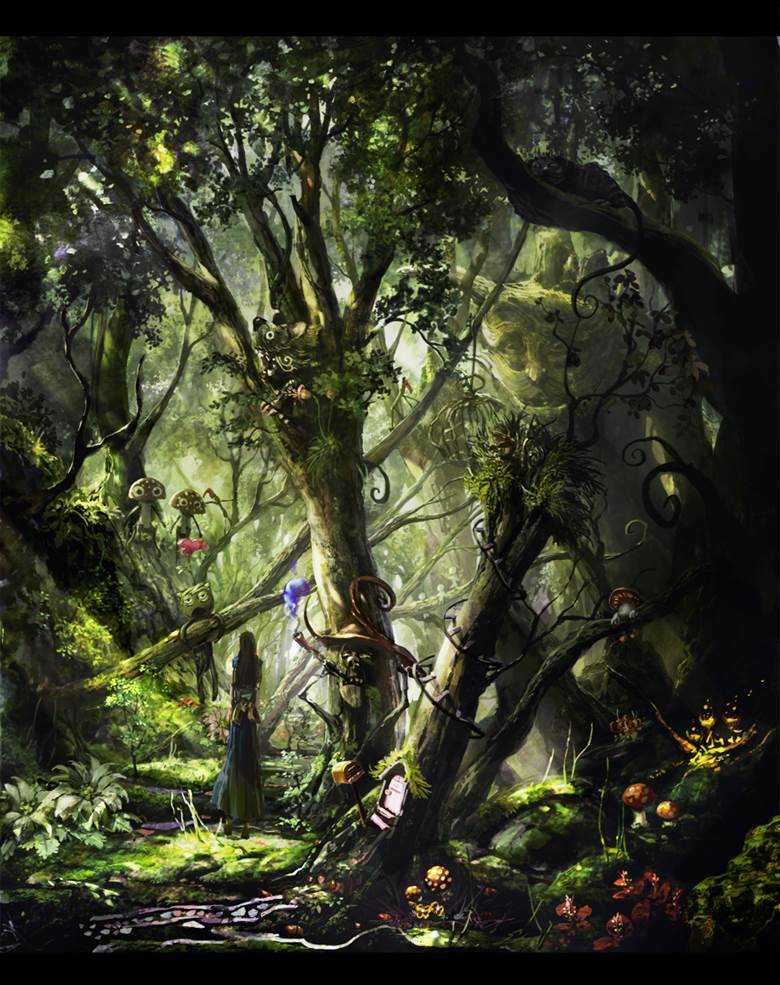 獣たちの森|流感中的Pixiv风景插画图片