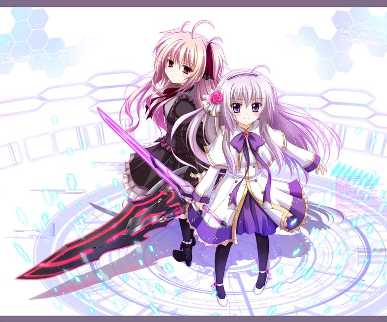 original, girl, angel, mecha, armed girls, cyber, black tights