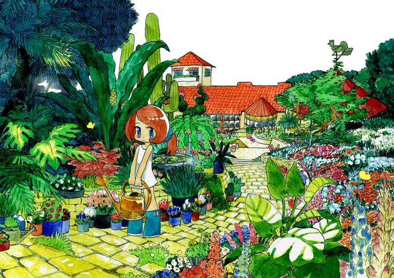 黄金の庭|kio的风景pixiv插画图片
