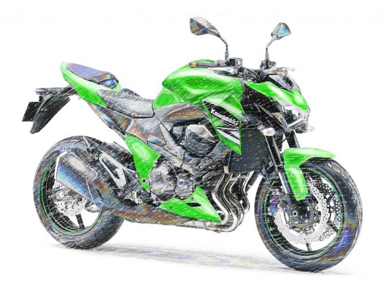Ｚ８の緑|Mitsun的pixiv摩托车插画图片